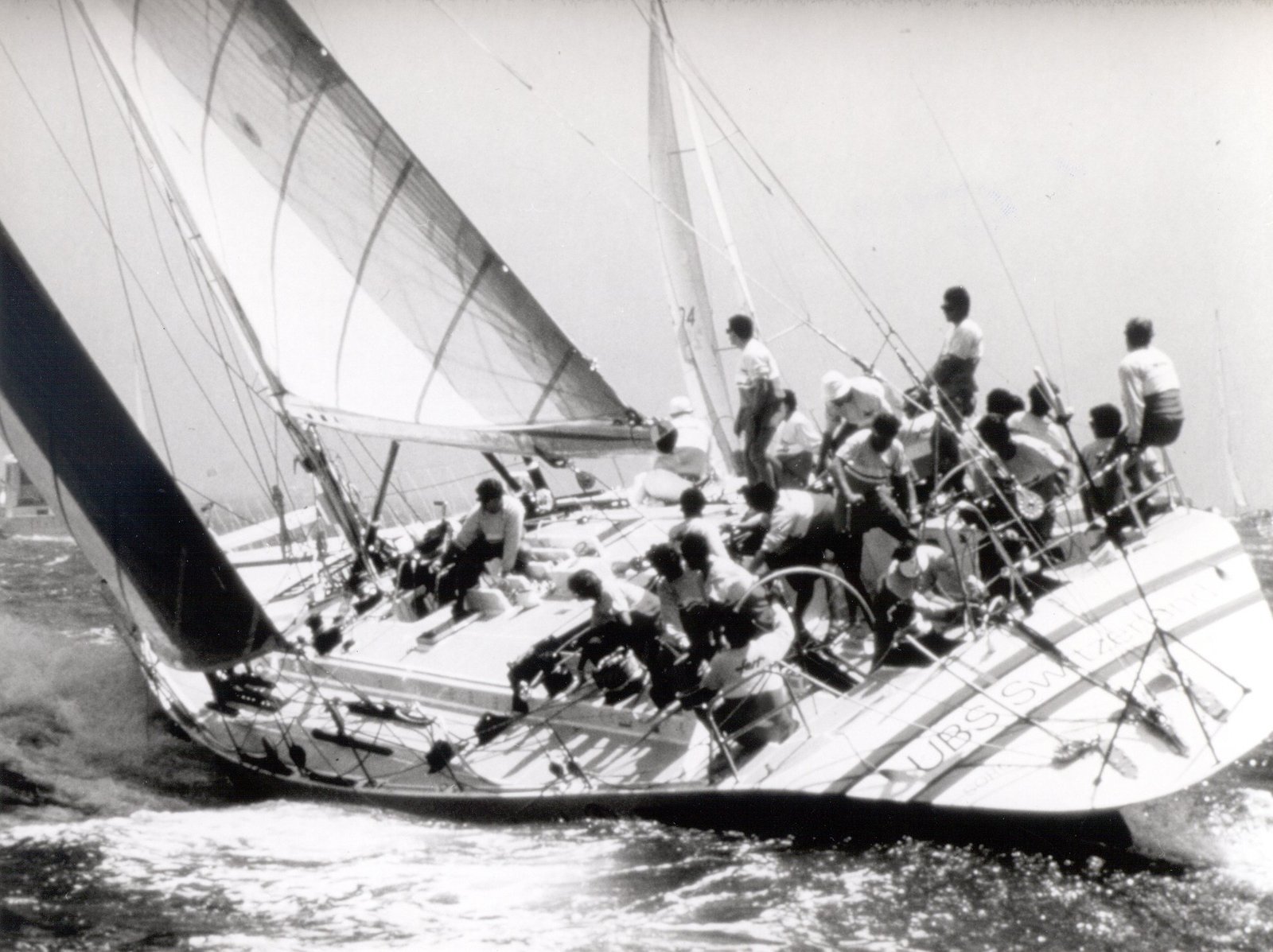 UBS SWITZERLAND racing yacht