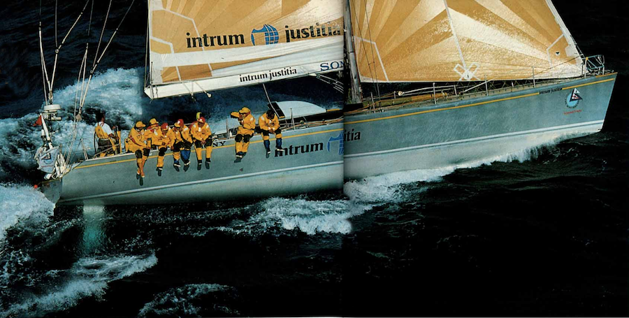 INTRUM JUSTITIA racing yacht