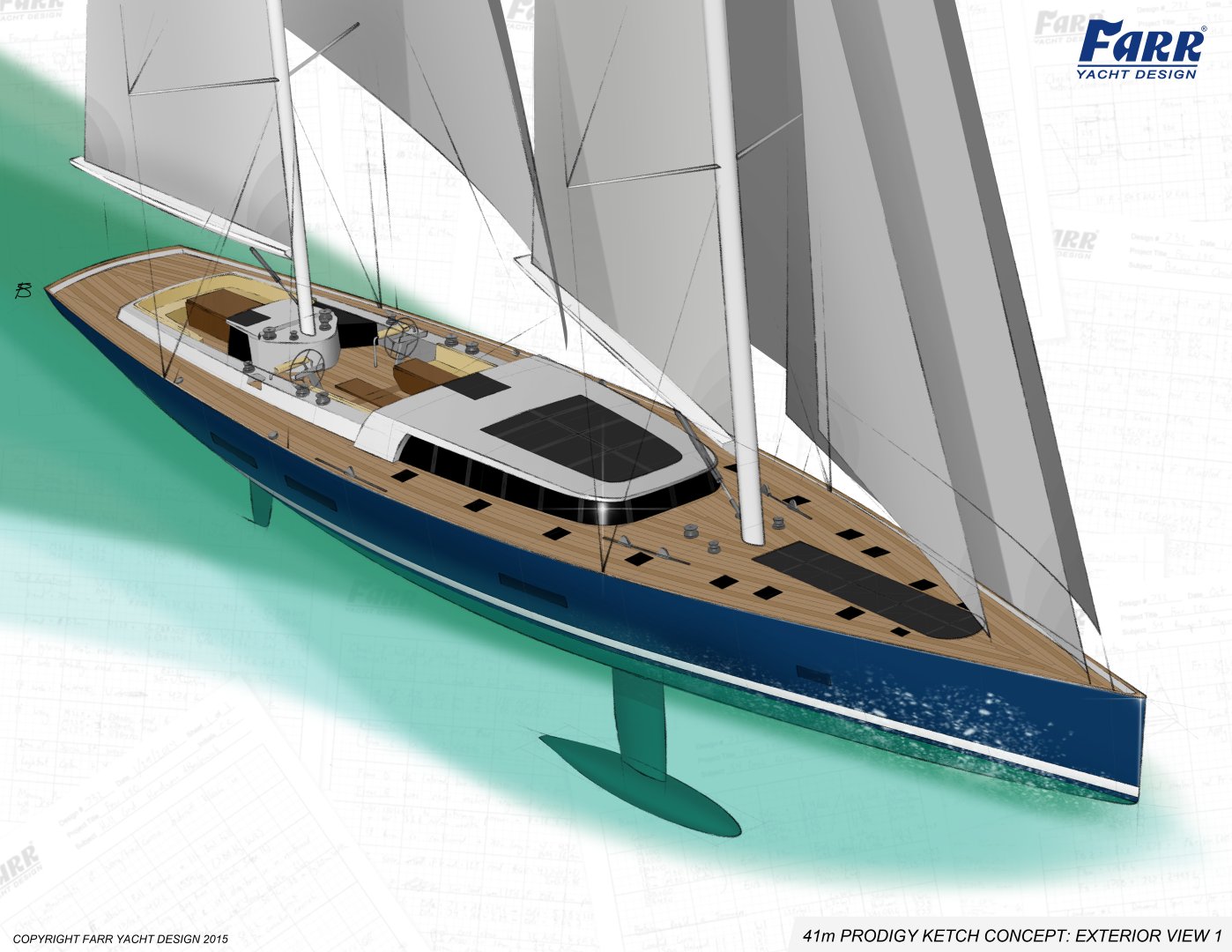 41m Ketch superyacht
