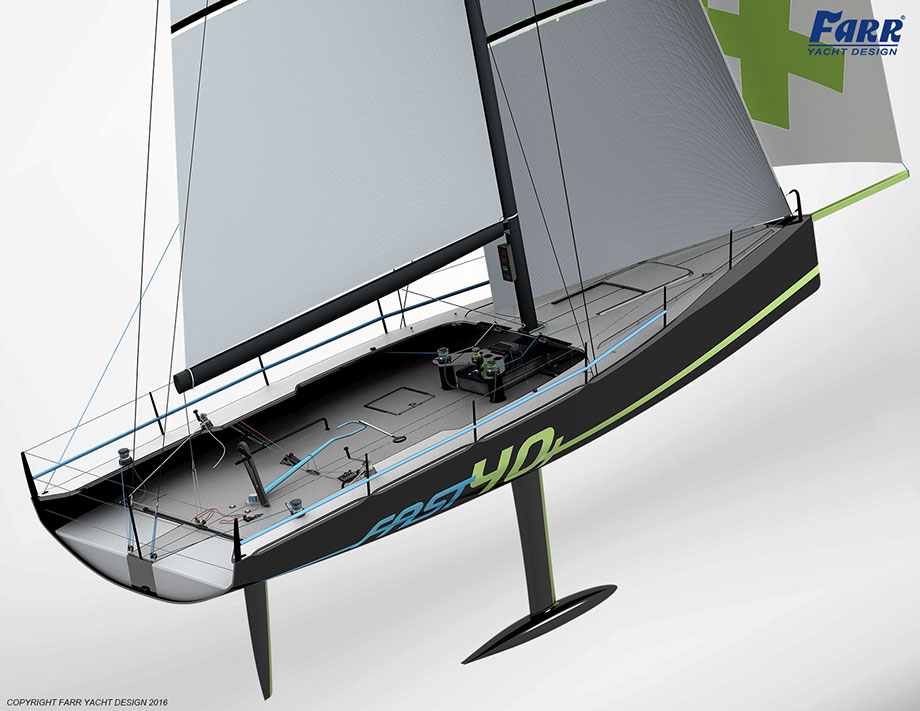 Fast 40+ racing yacht