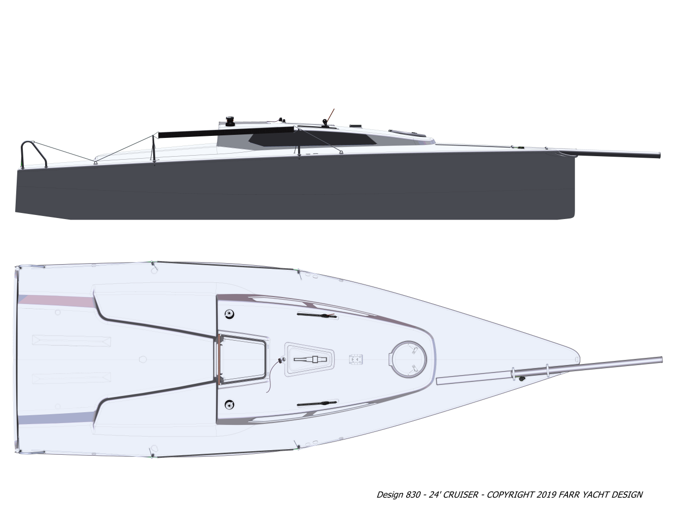 830 racing yacht